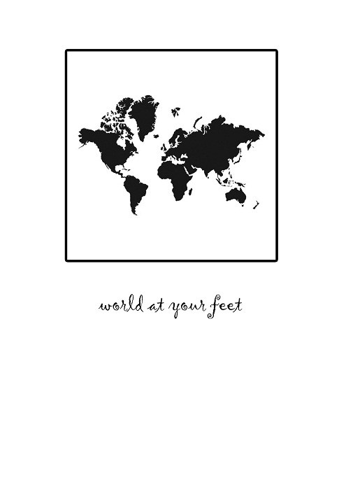 Prints - world at your feet